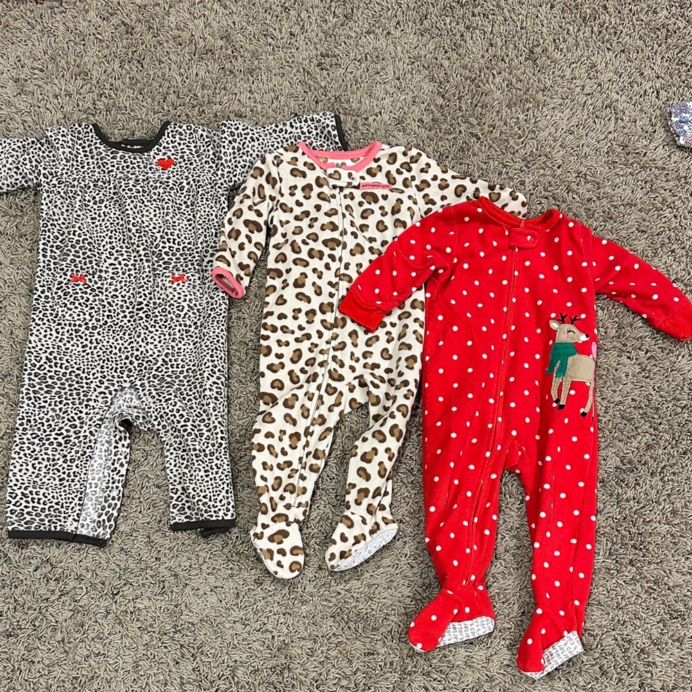 Carters 12 Month Baby Girl Pajamas